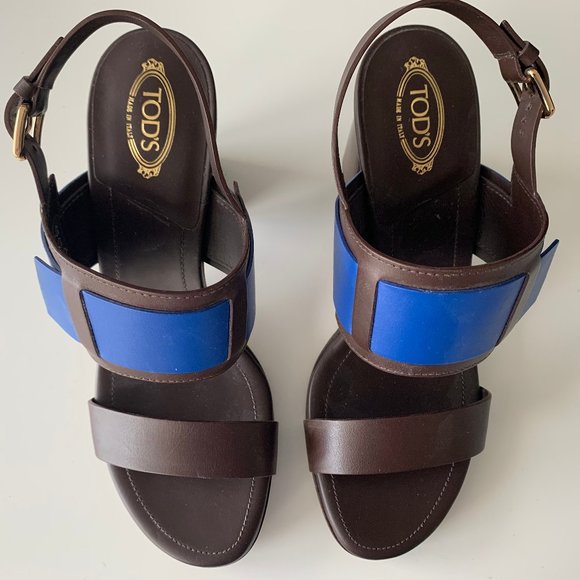 Tod's Leather Sandals - Brand New - Picture 1 of 2